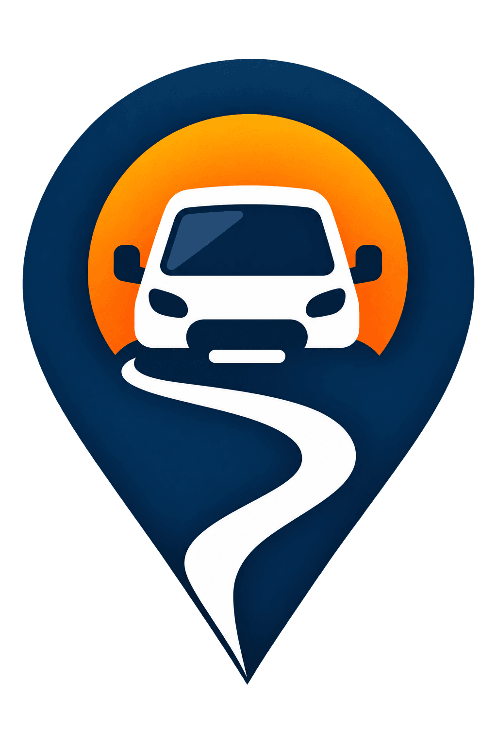 MARK delivery van on a winding road